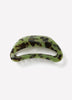 Hair Clip Plastic Green Tortoise Hair Gripper