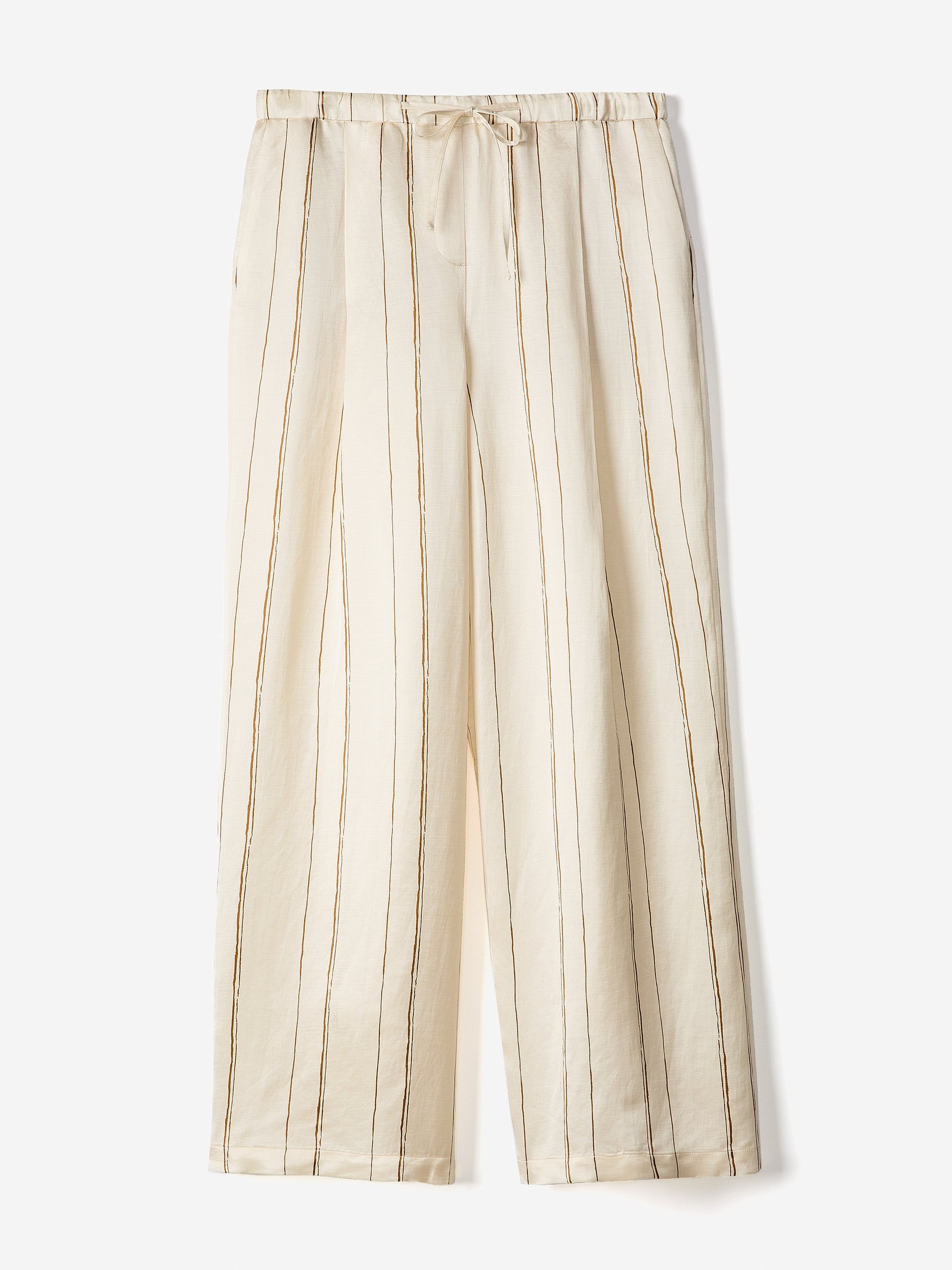 Pull-On Mid-Rise Wide-Leg Pant