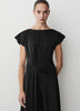 Satin Twist Cocktail Dress, Stretch Polyester Blend