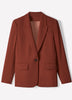 Relaxed-Fit One-Button Blazer