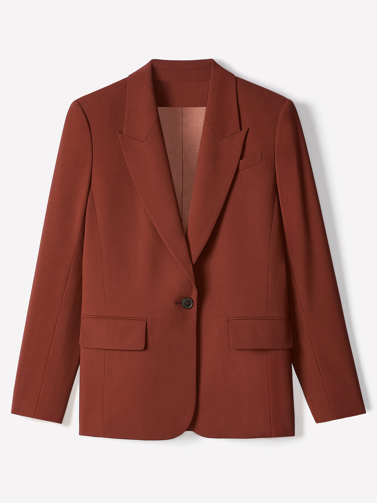 Relaxed-Fit One-Button Blazer