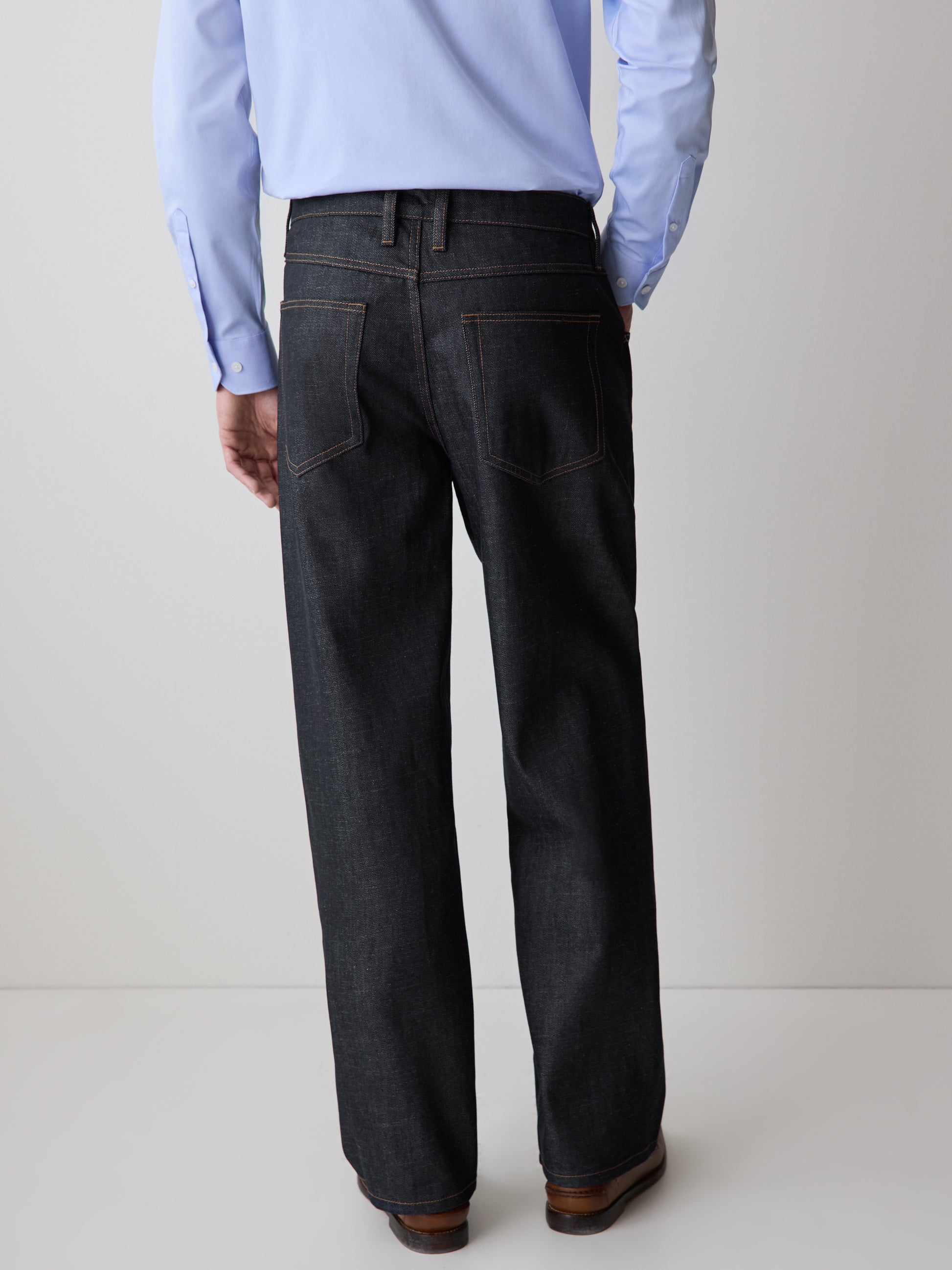 Relaxed Fit Woven Denim Pant in 100% Cotton