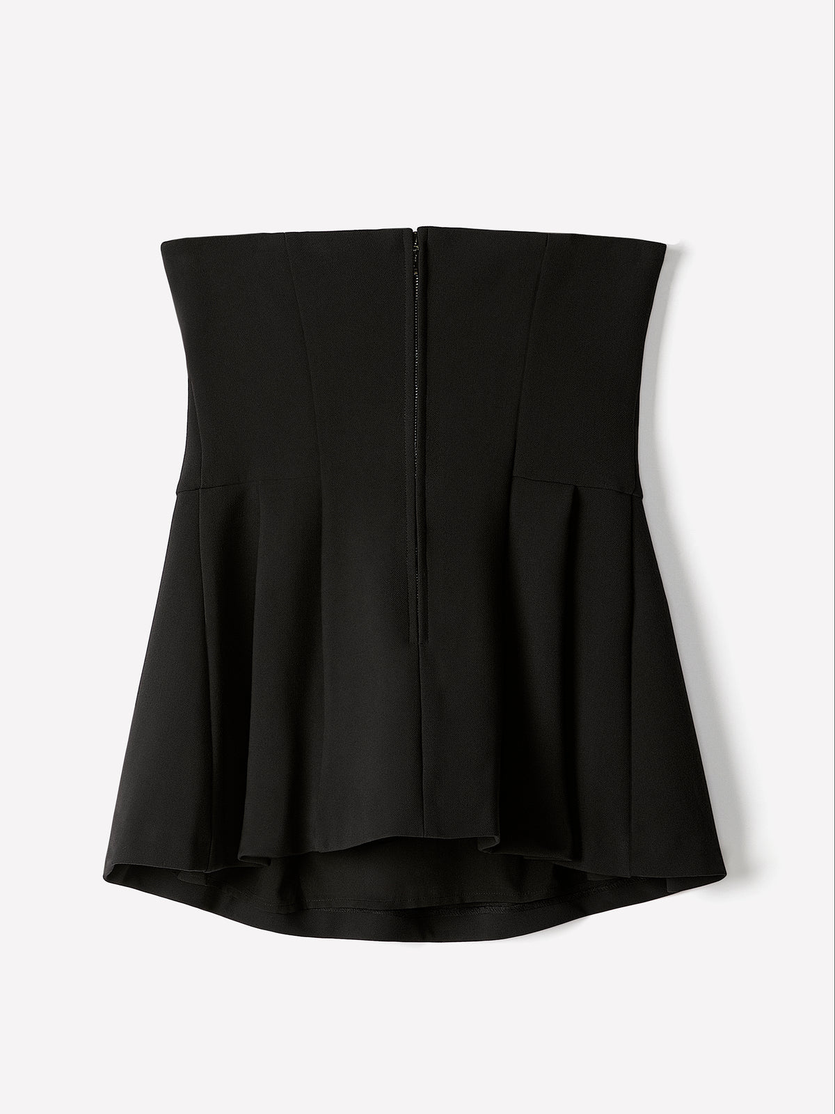 Peplum Tube Top Twill Fabric