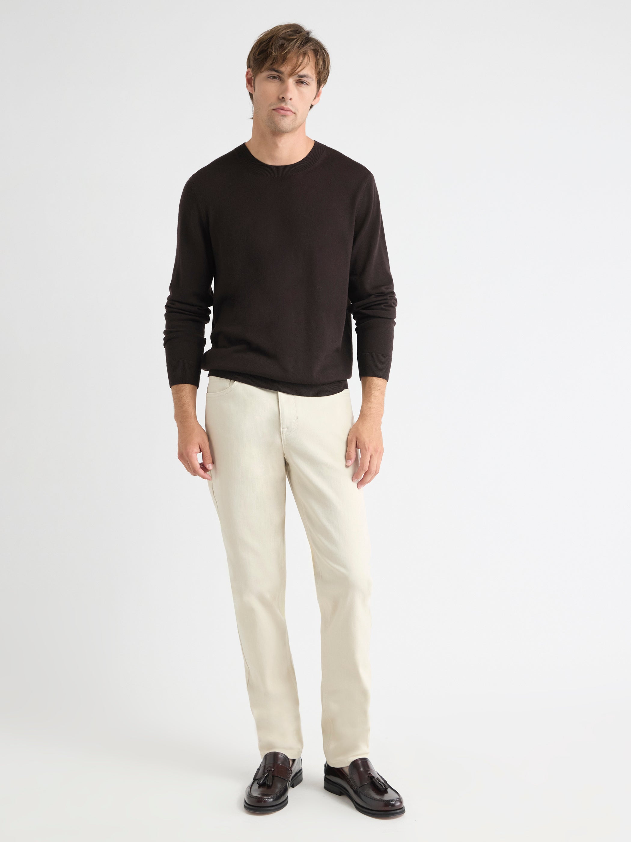 Merino Wool Crew Neck Sweater
