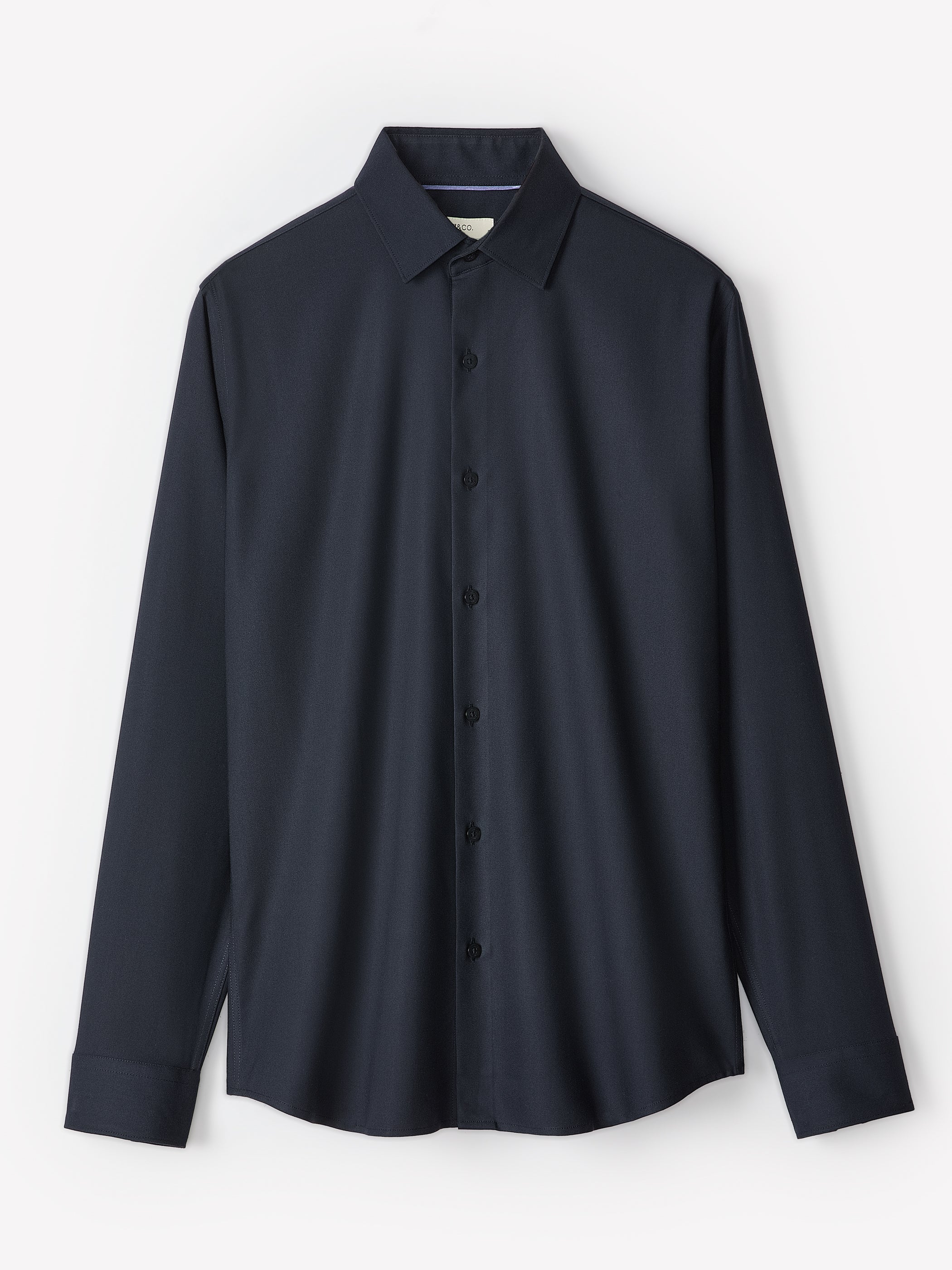 Slim Fit Knit-Like Dress Shirt