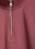 Long-Sleeve Half-Zip Mock-Neck Sweater