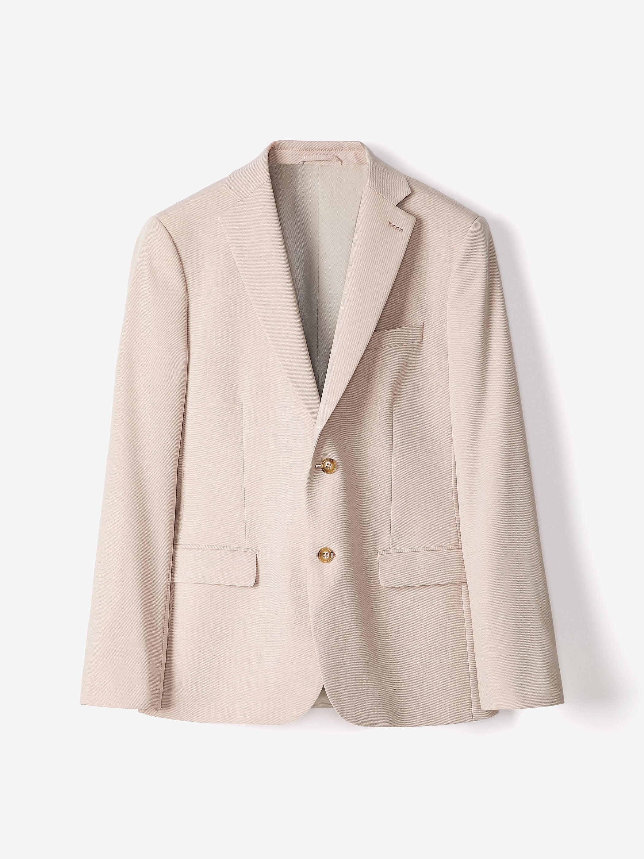 Slim-Fit Light Pink Suit Blazer