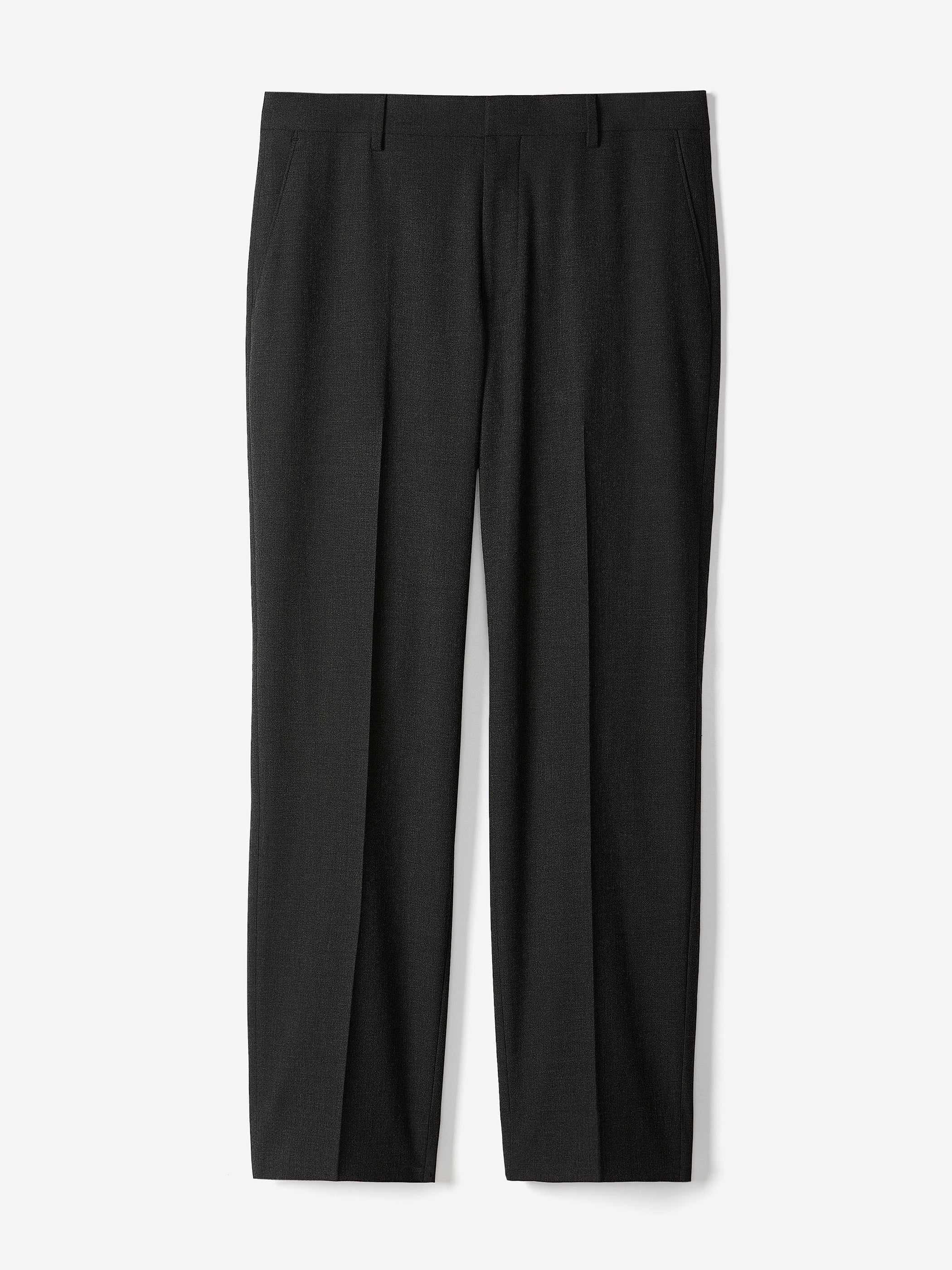 Pantalon de Complet à Coupe Droite en Tissu Technique 