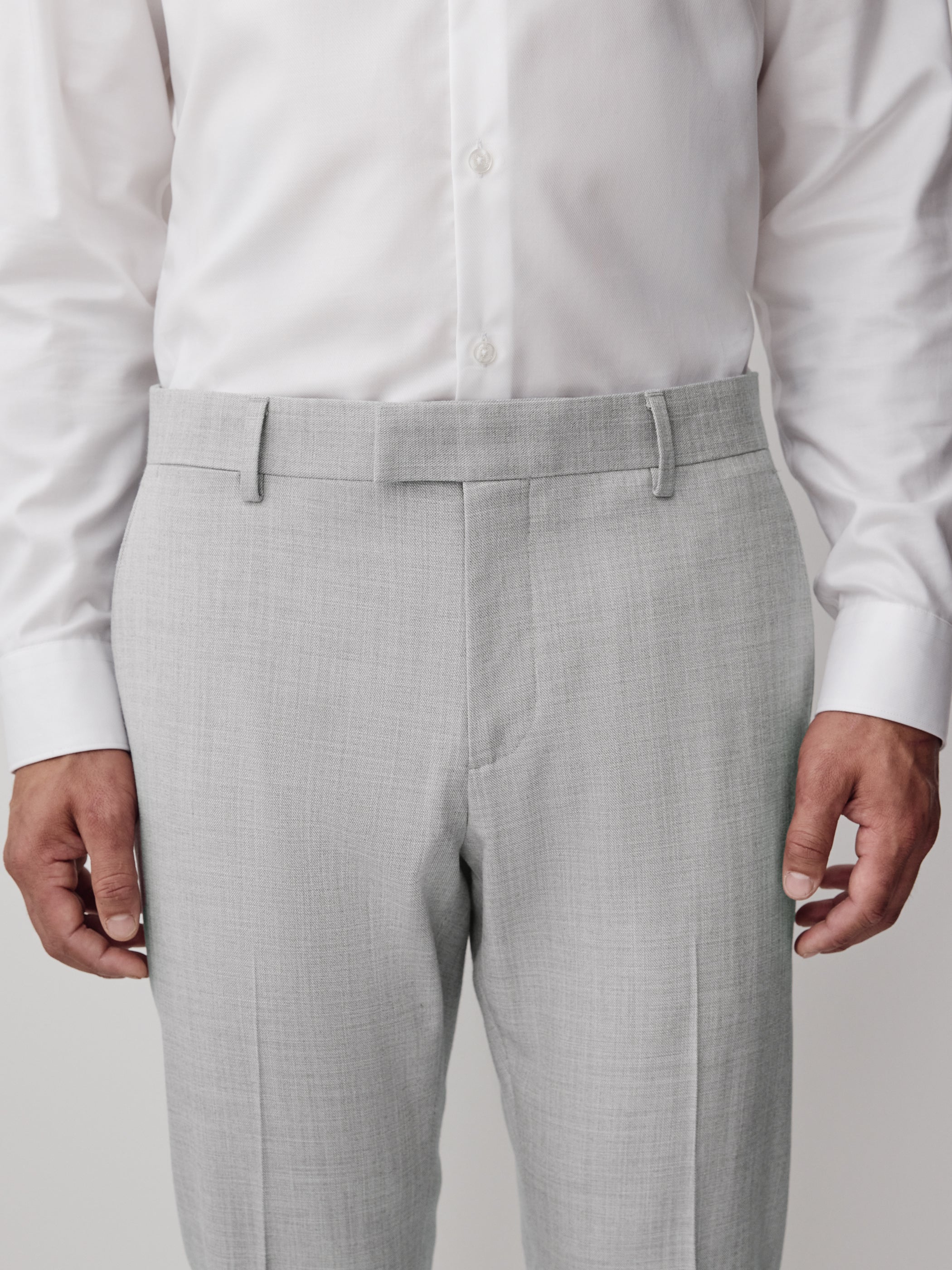 Essential Tailored Fit Light Grey Suit Pant