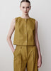 Linen-Blend Sleeveless Vest