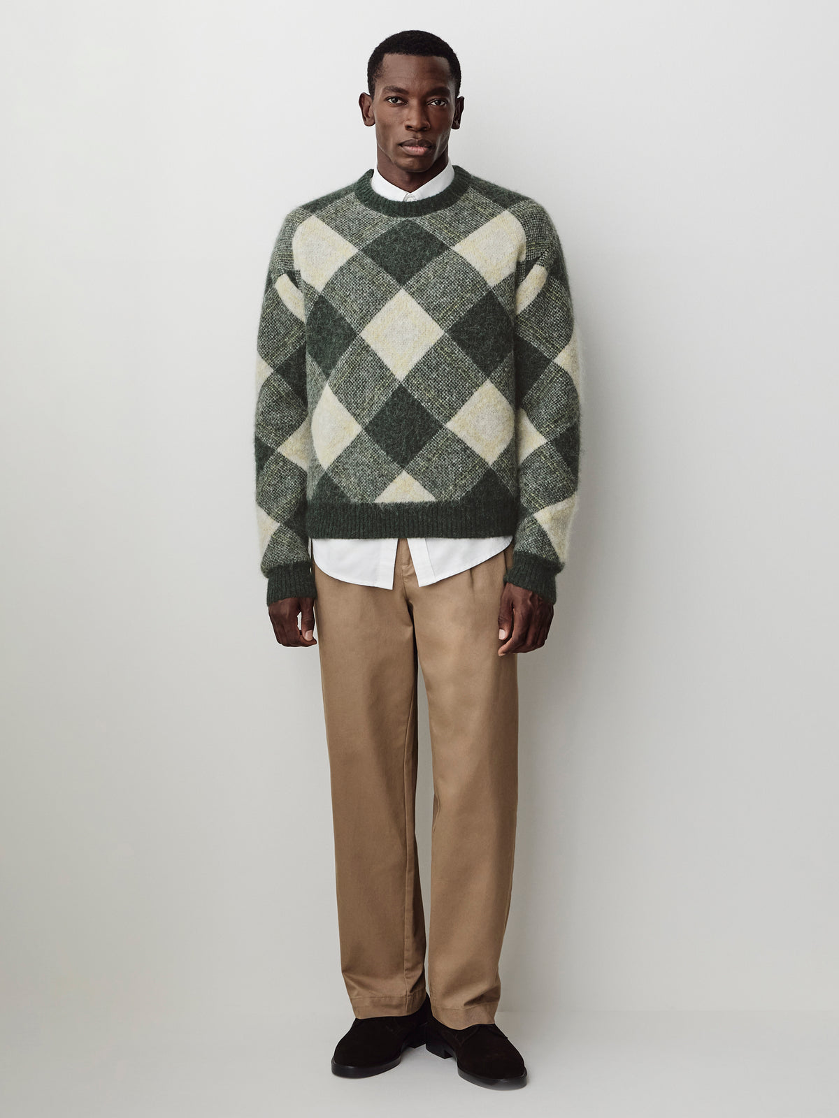 Wool-Blend Crew-Neck Sweater
