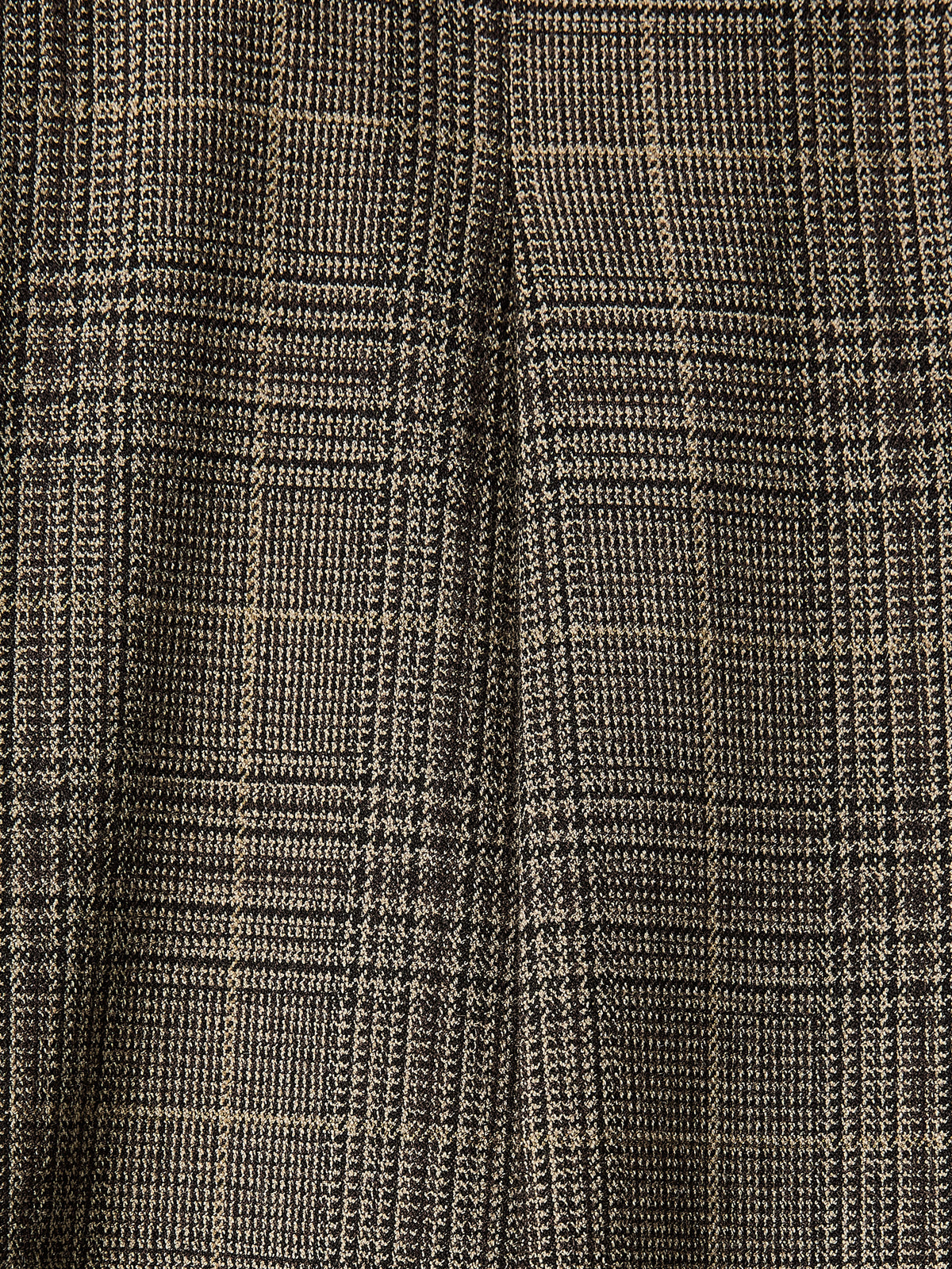 Plaid Wool-Blend Wide-Leg High-Rise Pant