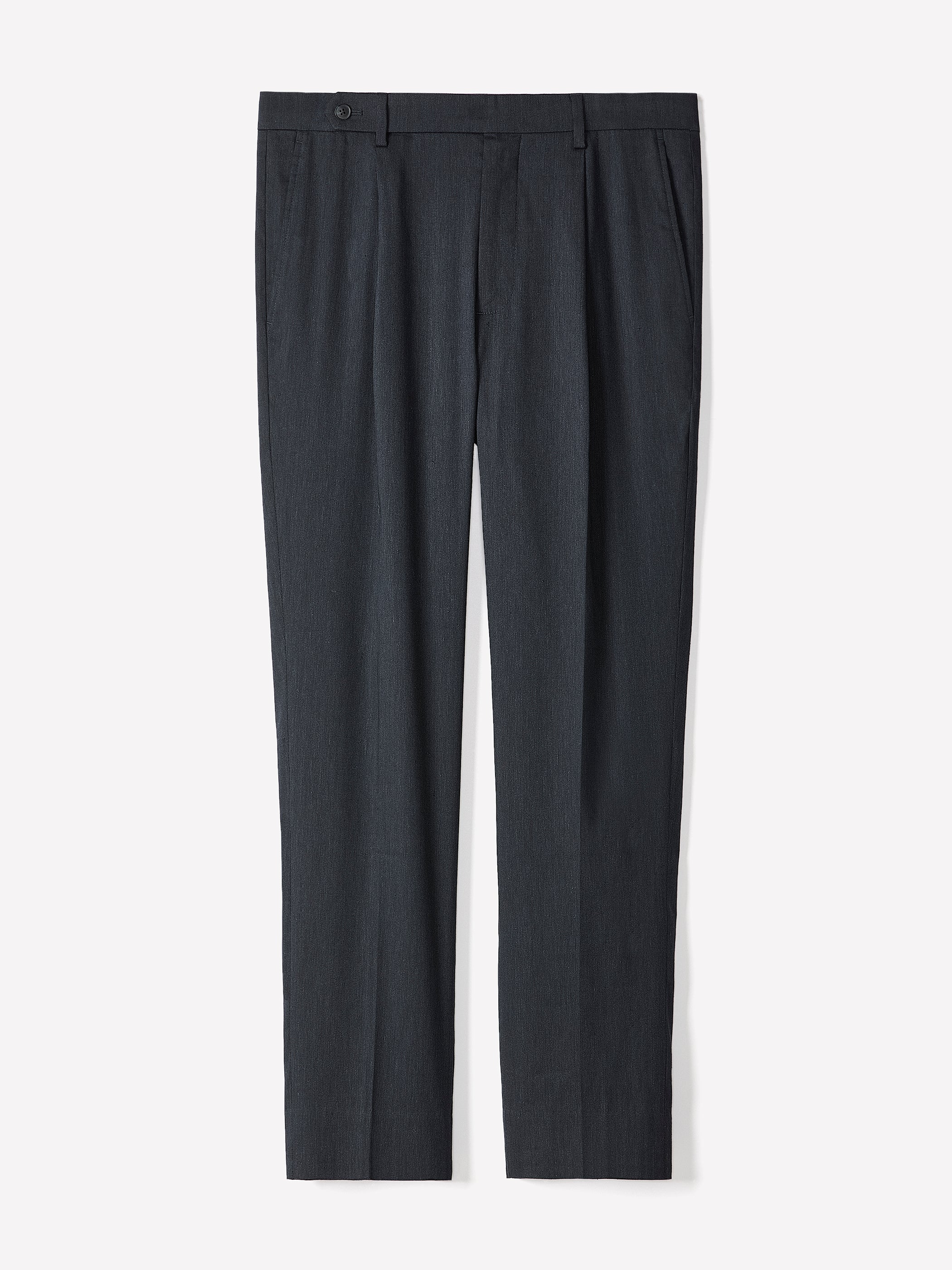Men's Linen-Blend Tapered-Leg Pleated Pant – RW&CO