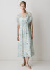 Woven Dress with Lyocell Flutter Sleeves