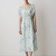 Woven Dress with Lyocell Flutter Sleeves