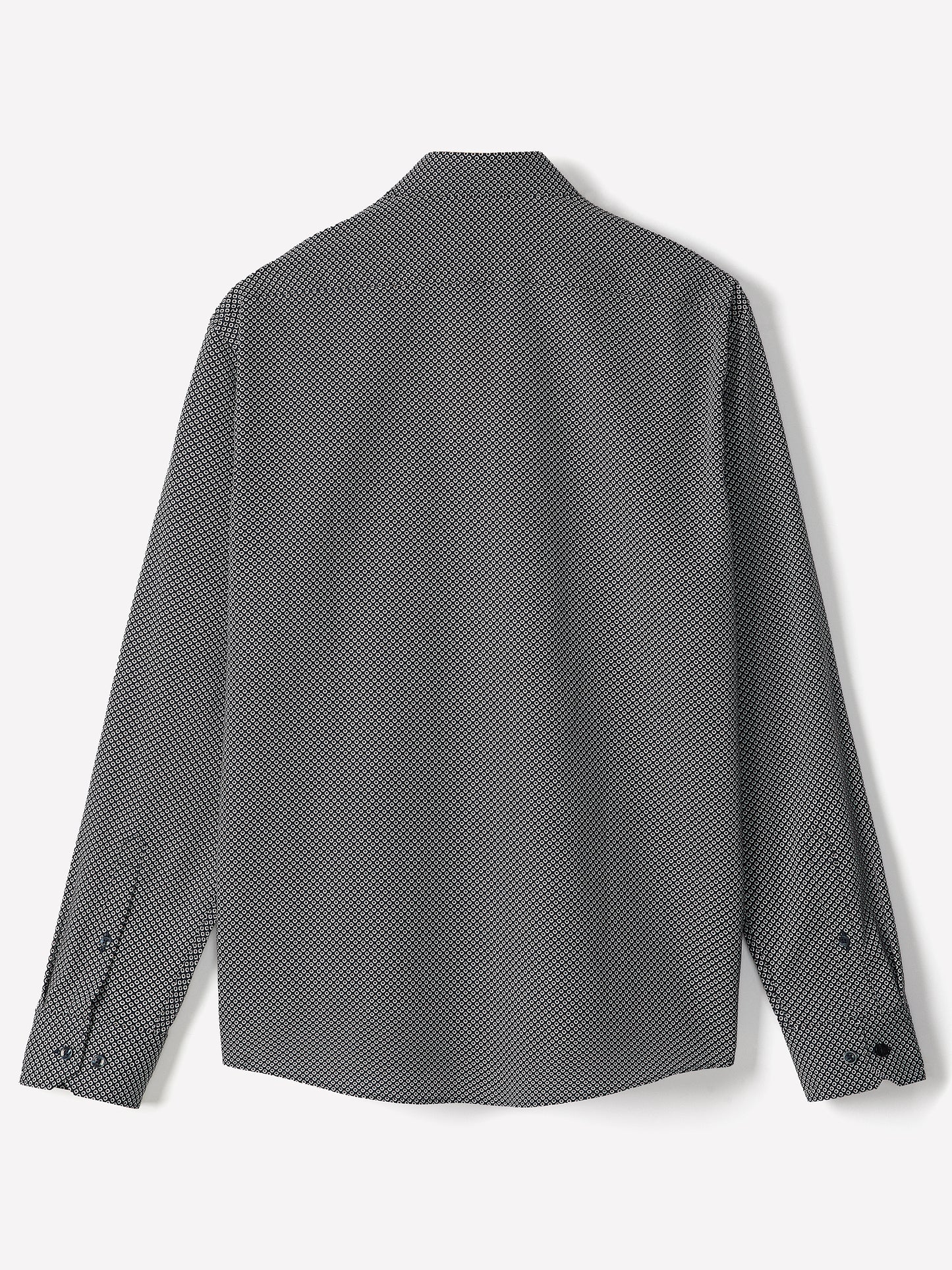 Regular-Fit Dress Shirt with Geo Print
