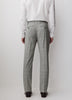 Slim-Fit Checkered Grey Suit Pant