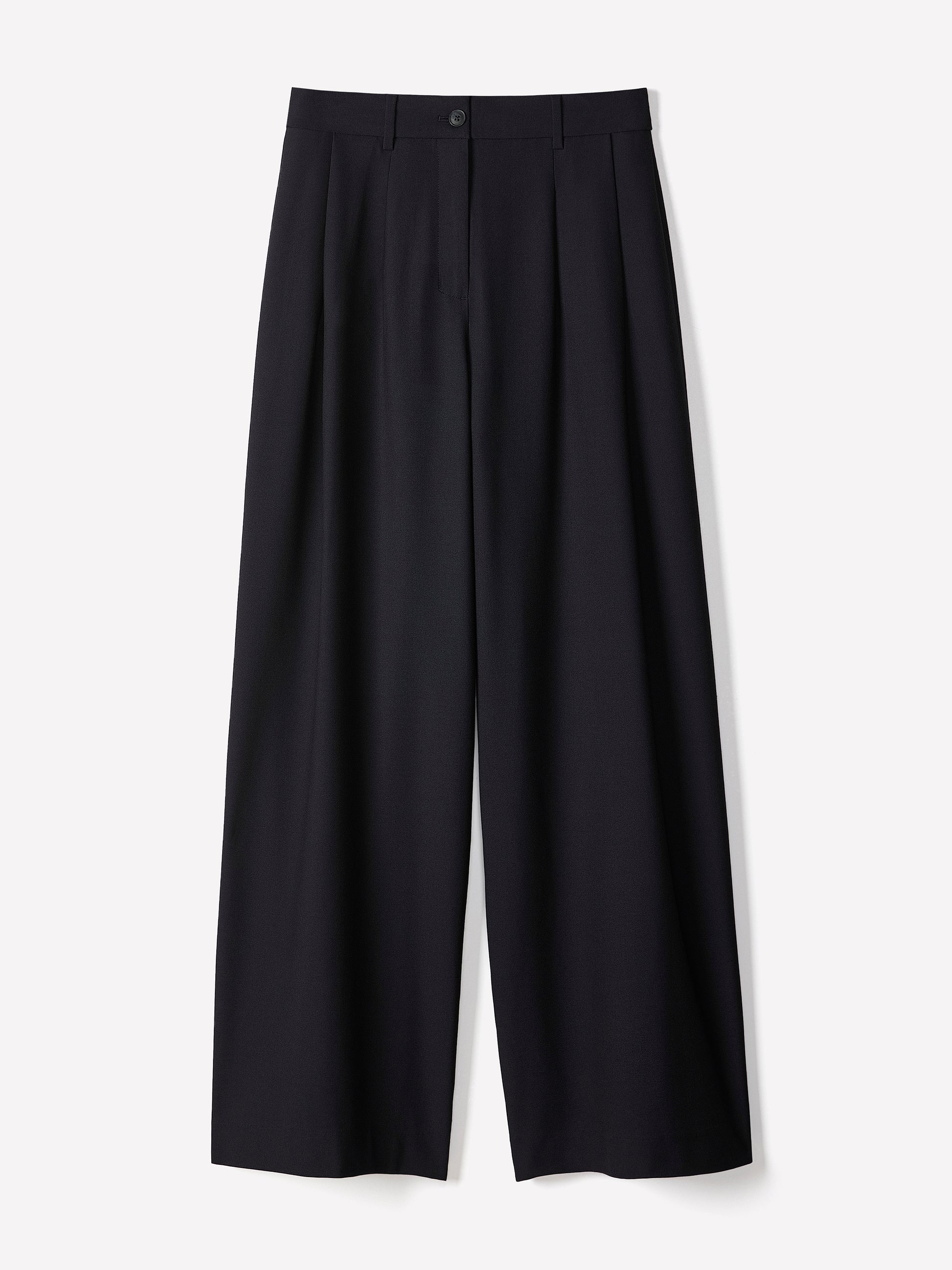 Ultra Wide Leg High Rise Stretch Woven Pant