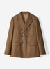Woven Wool Blend Mens Blazer