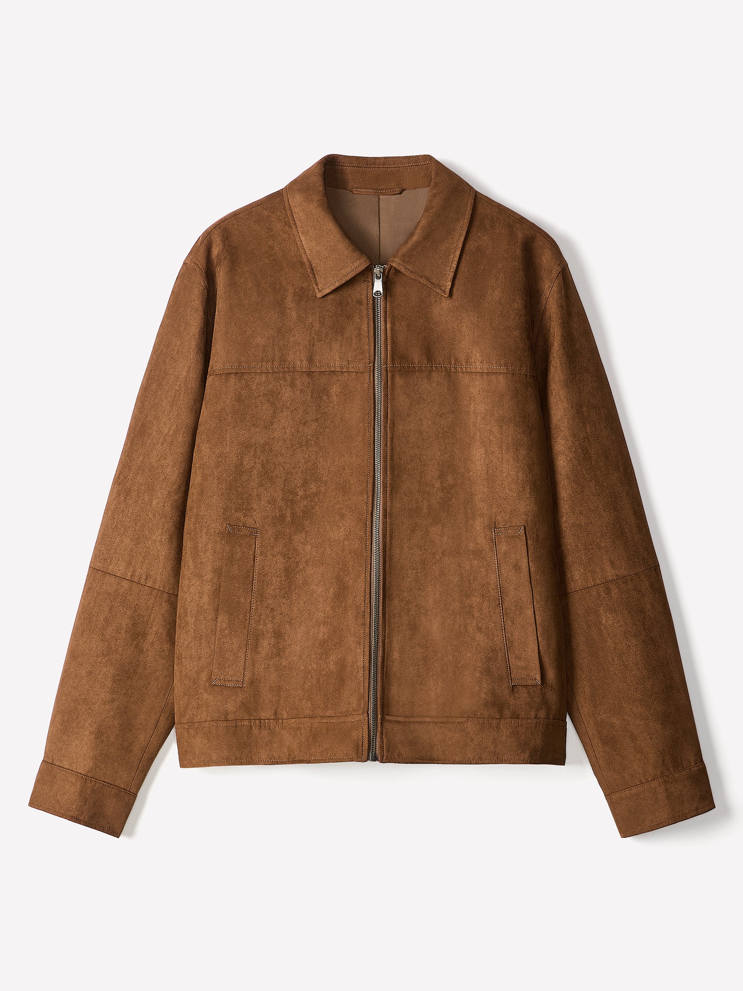 Woven Mens Jacket Faux Suede 100% Polyester