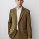 Tailored Burnt Moss Woven Blazer
