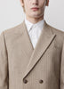 Tapered Taupe Pinstripe Woven Pant