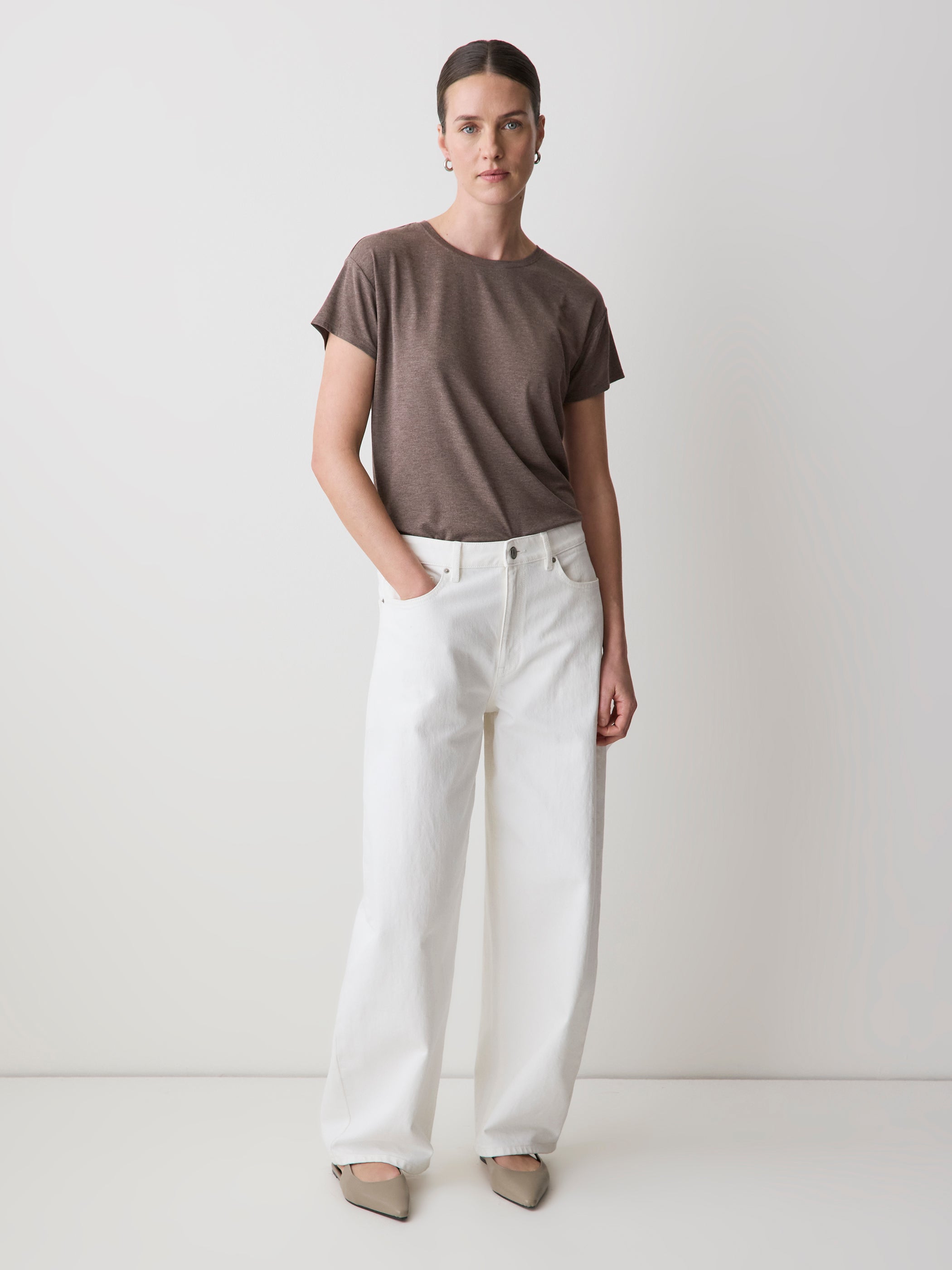Silk-Blend Boxy Knit Top | RW&CO.