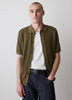 Short-Sleeve Textured Shirt Sweater
