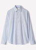 Striped Oxford-Blue Tailored-Fit Shirt