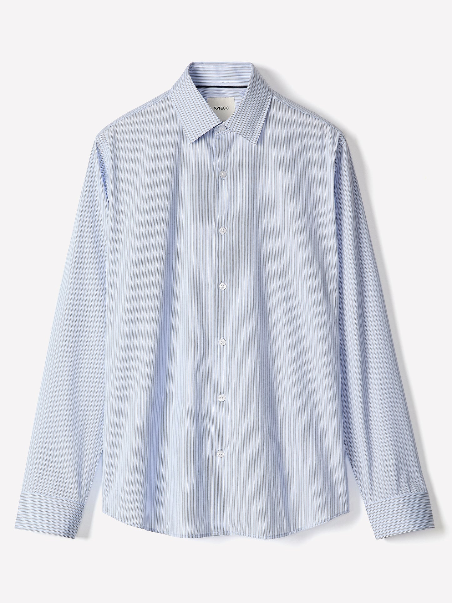 Striped Oxford-Blue Tailored-Fit Shirt