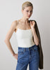 Knit Tank Top Bodycon Fit Adjustable Straps