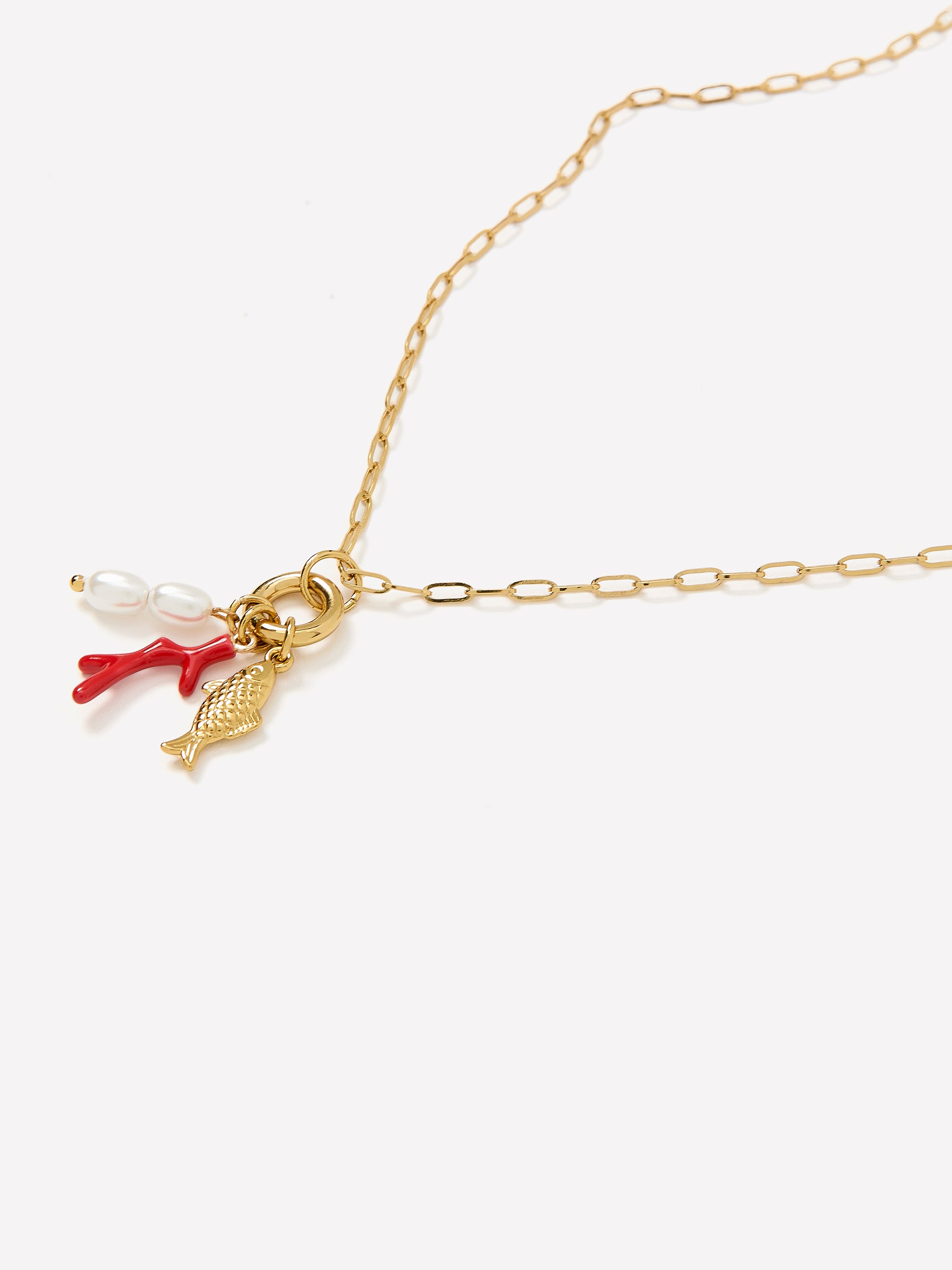 Necklace Metal Imitation Jewelry Stainless Steel Freshwater Pearls
