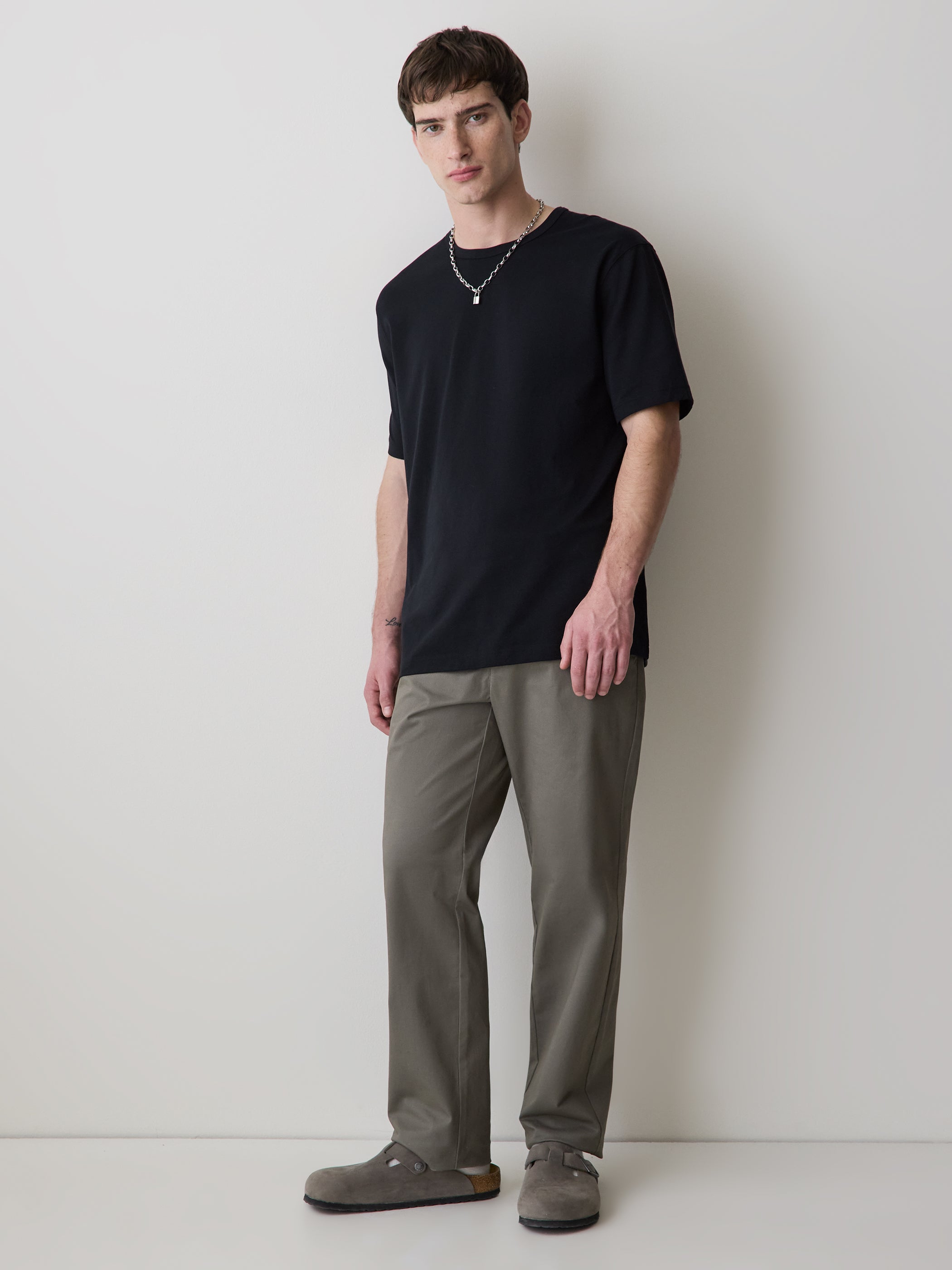 T-Shirt à Col Rond en Coton Supima (R)