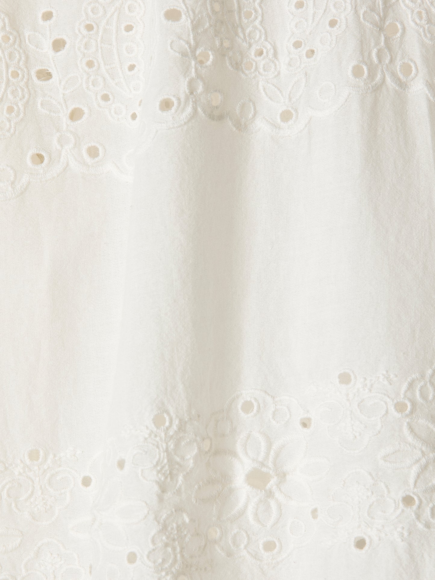 Woven Cotton Embroidery Popover Blouse