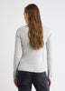 Mock-Neck Sweater with Buttons on Sleeves