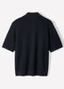 Textured Short-Sleeve Polo Sweater