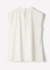 Woven Blouse Luxe Crepe Cowl Neck