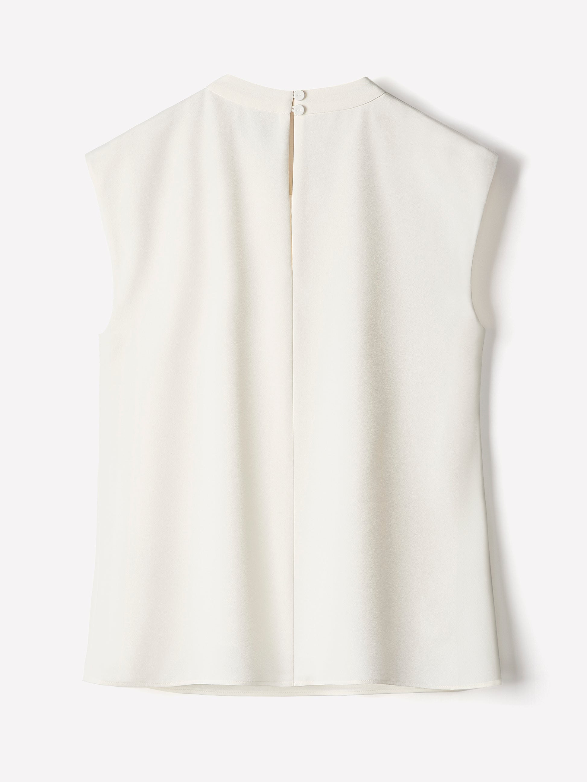 Woven Blouse Luxe Crepe Cowl Neck