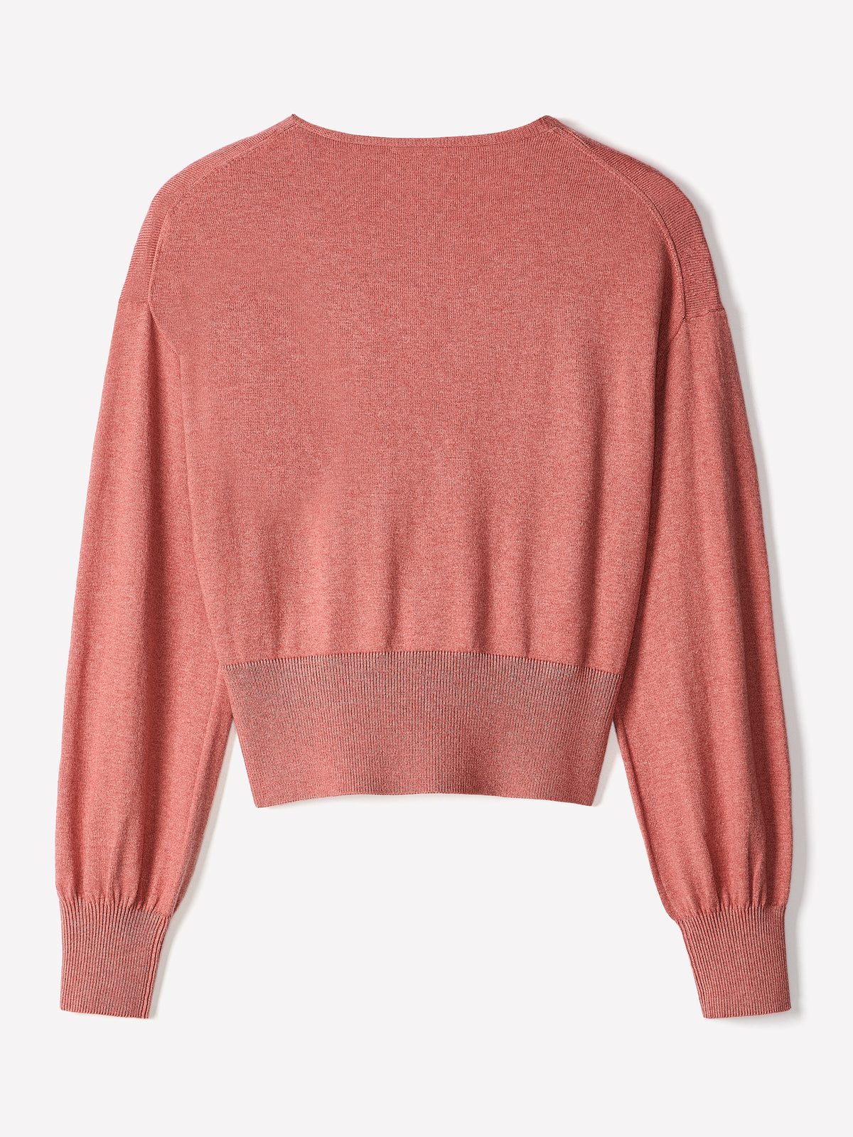 Crossover Pull Cotton Blend Sweater