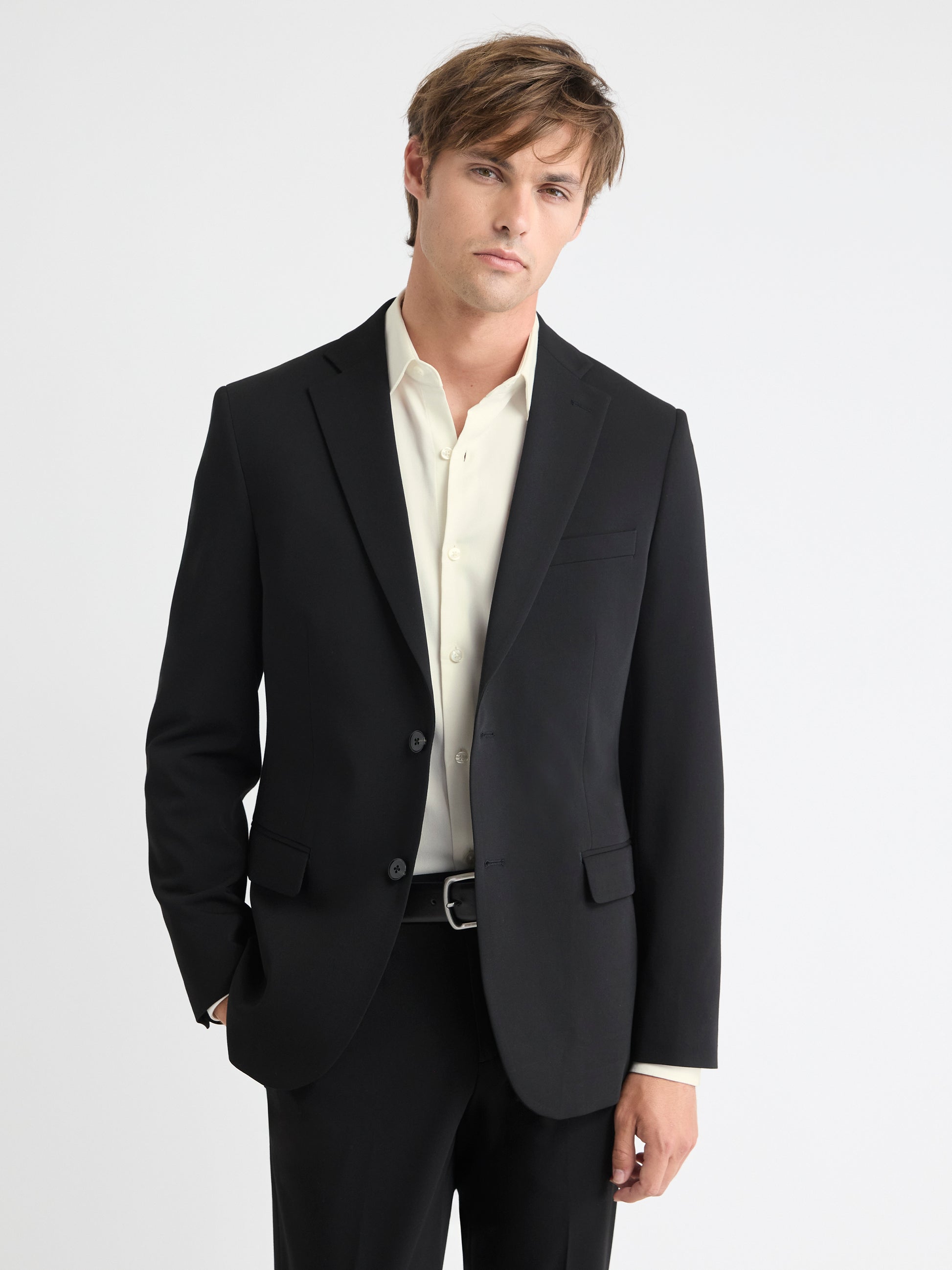 Slim Fit Black Core Blazer