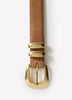 Leather Belt With Metal Loop