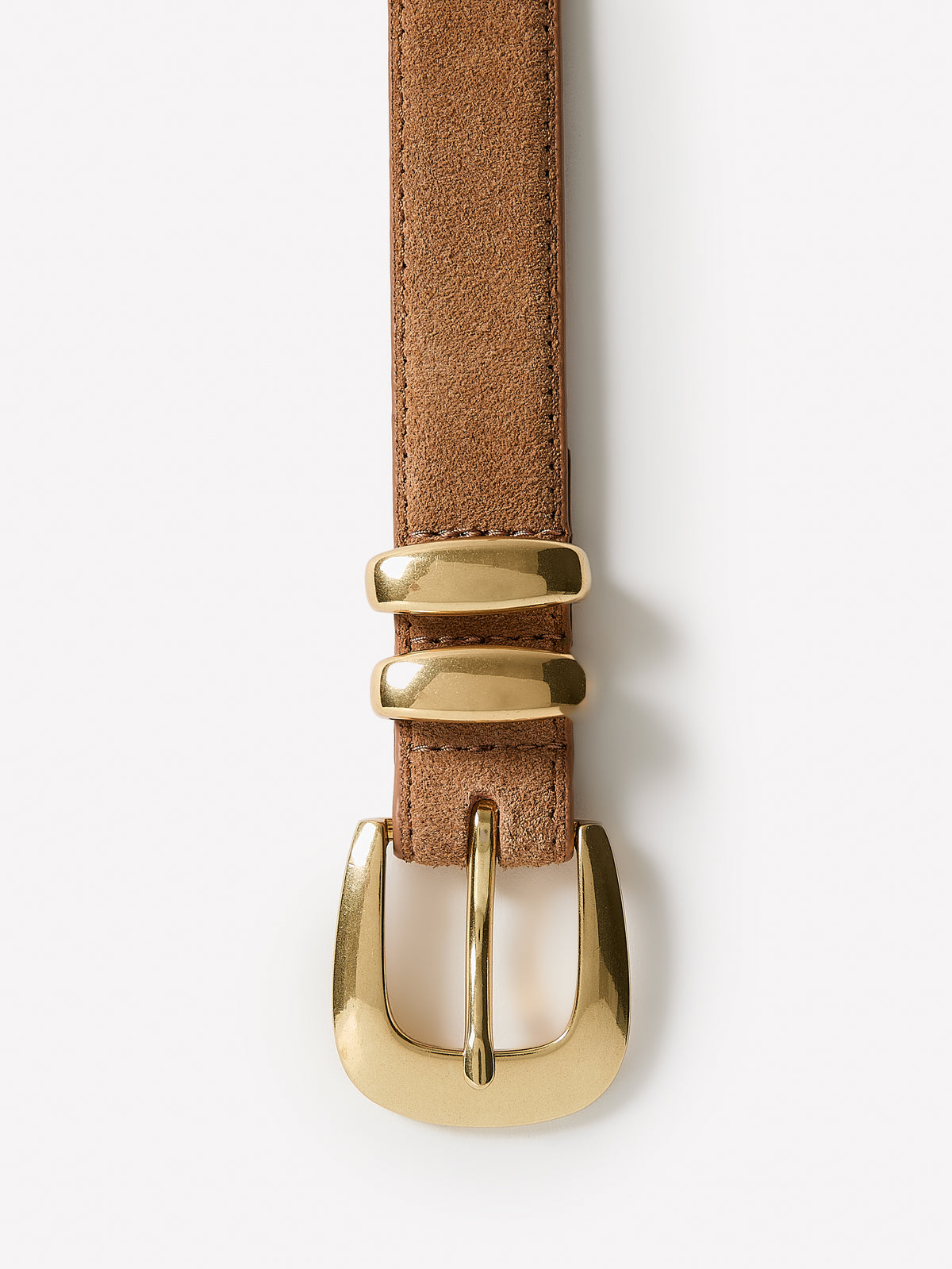 Leather Belt With Metal Loop