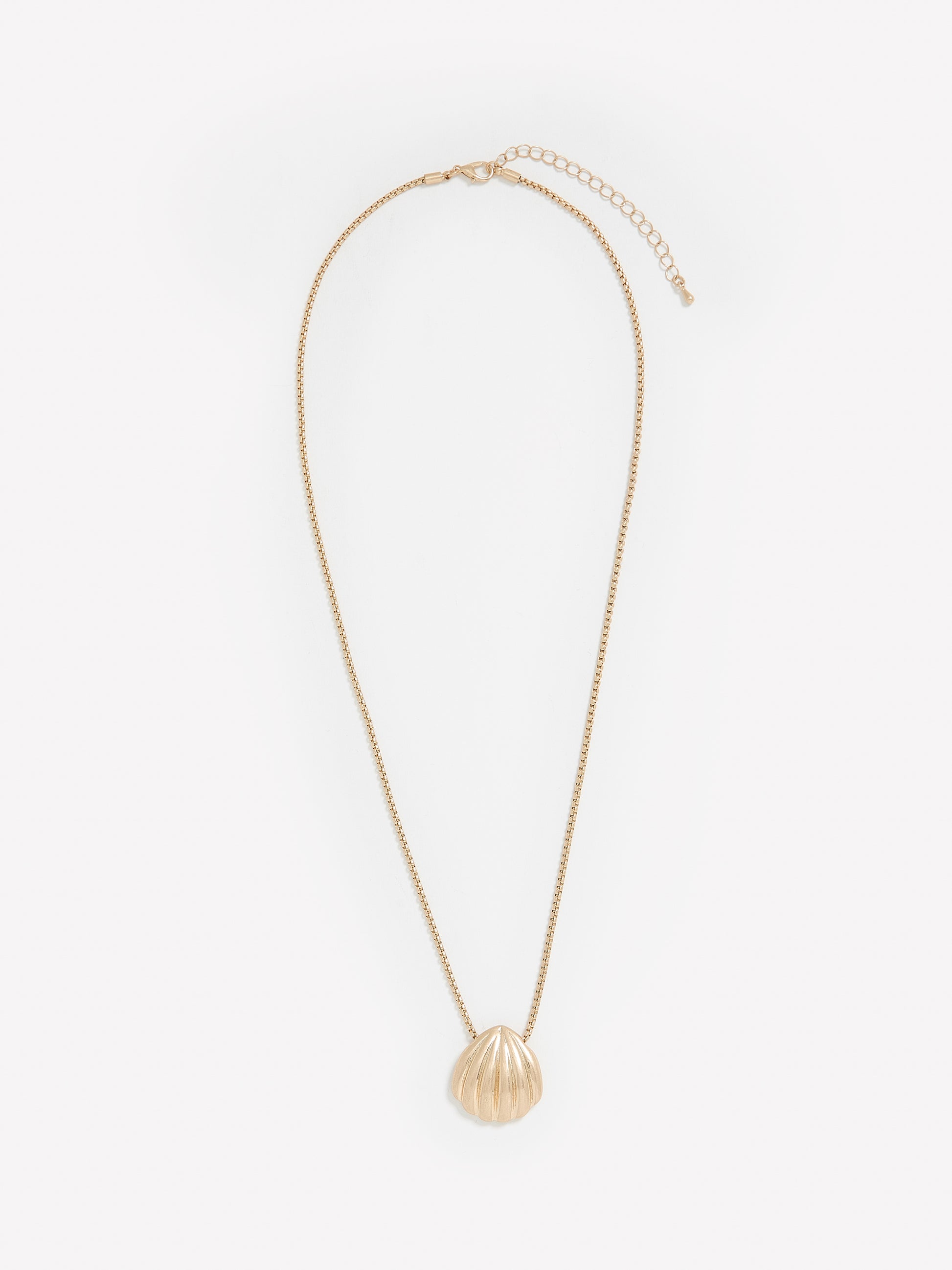Long Necklace with Shell Pendant