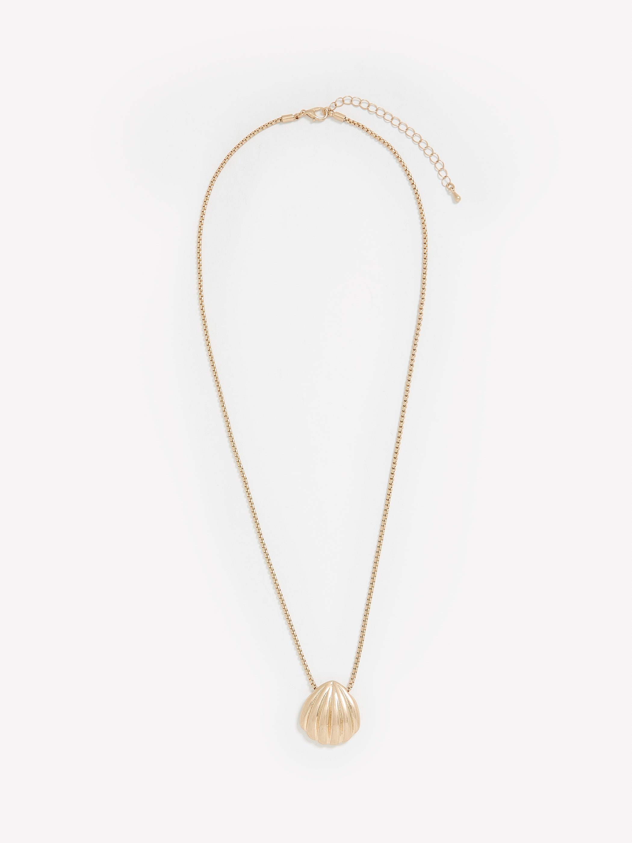 Long Necklace with Shell Pendant