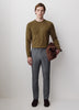 Men's Knit Crewneck Sweater Cotton Blend