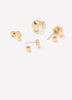 Sculptural Earrings - 2 Pairs