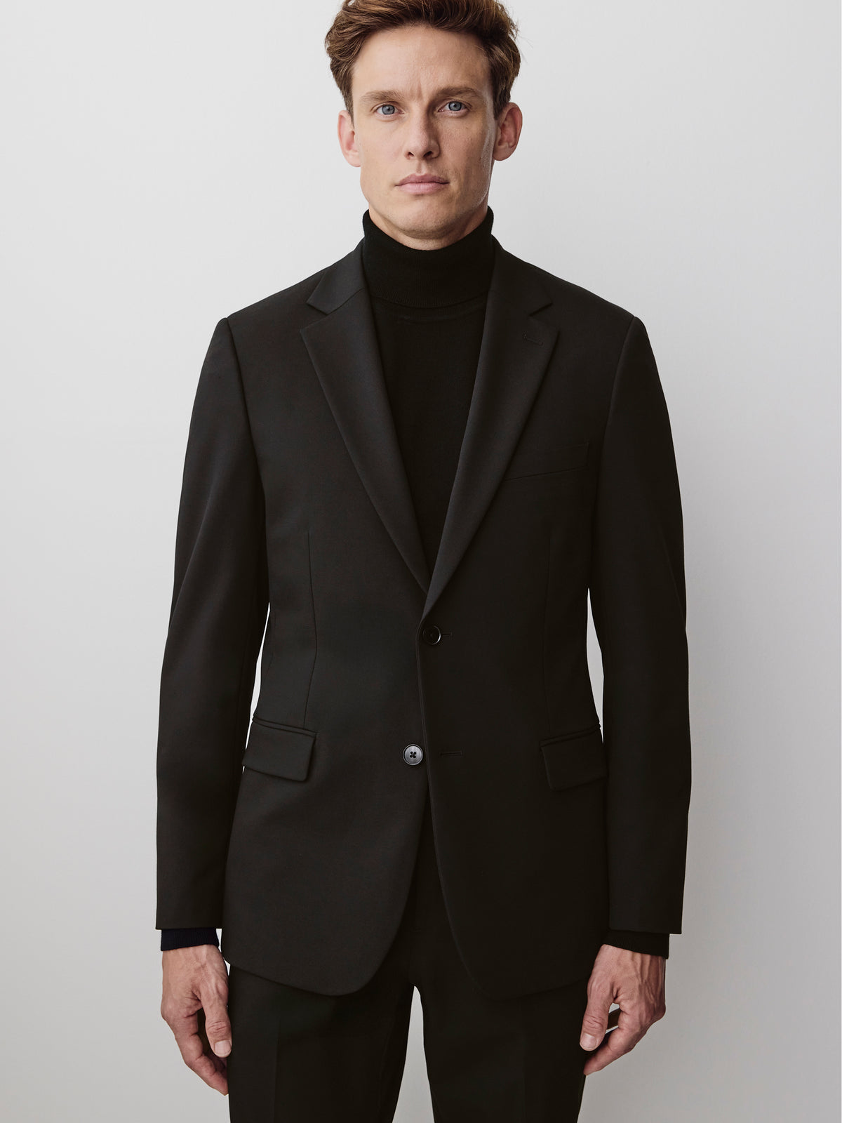 Black Slim Fit E-Tech Blazer