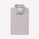 Slim Fit Cotton Woven Shirt Rust Stripe
