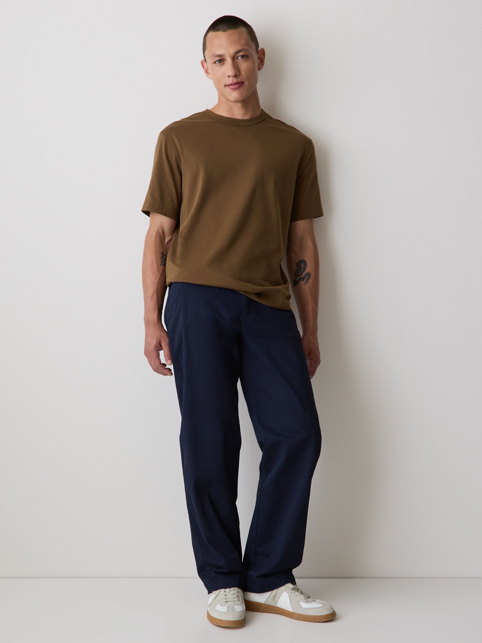 Men's Knit Crewneck T-Shirt Supima Cotton