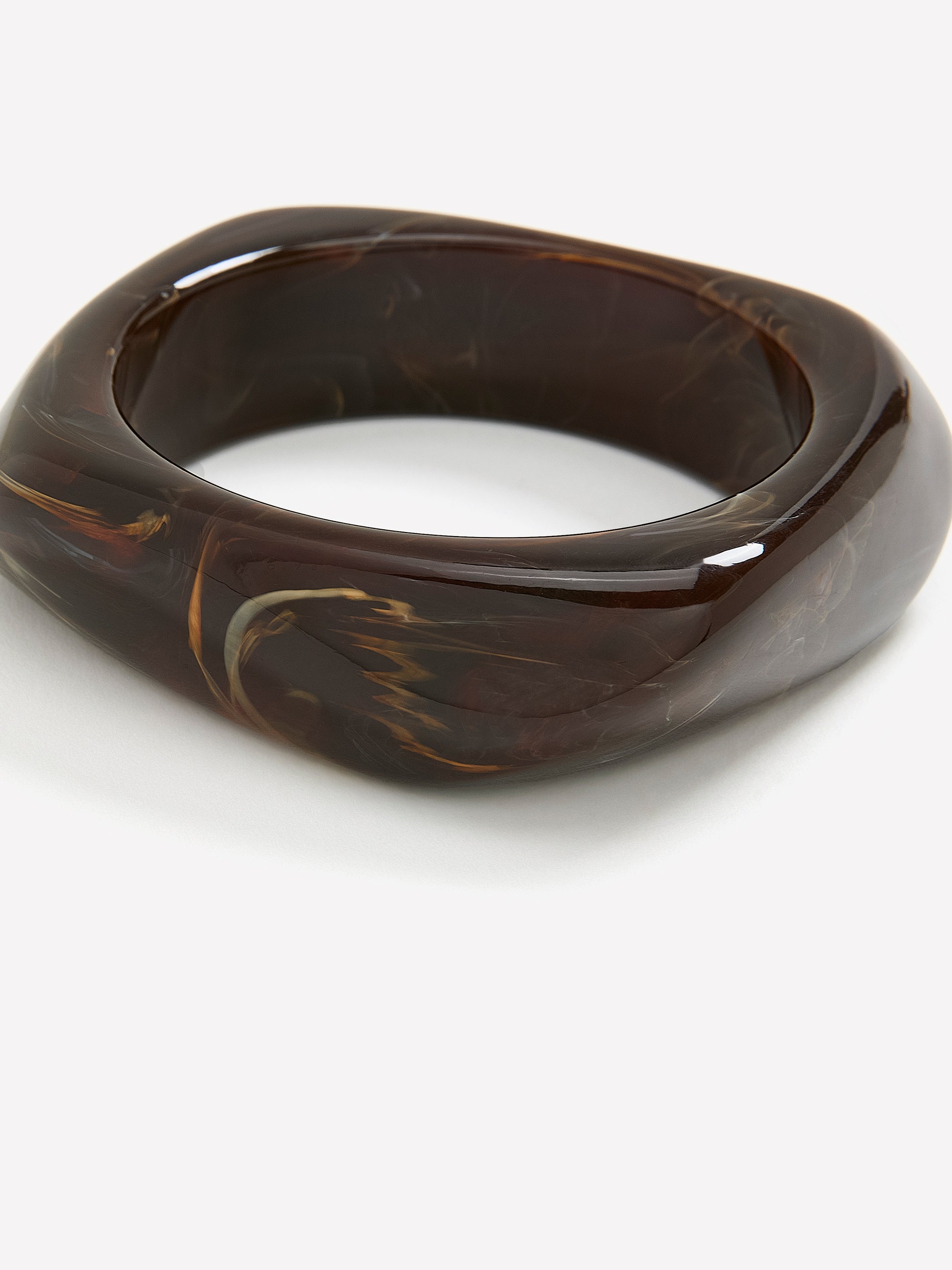 Bracelet Rigide Carré en Résine